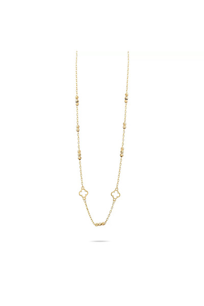 YCL JEWELLERY Dorika Toplu Yonca Altın Kolye 14 Ayar