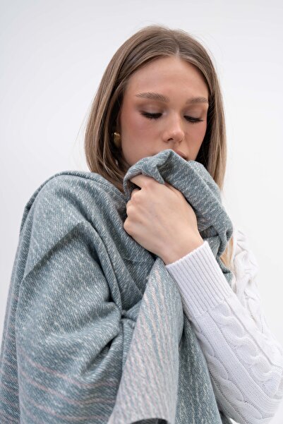 SOFT AKSESUAR LUFFY Çizgili Yün Karışımlı Atkı