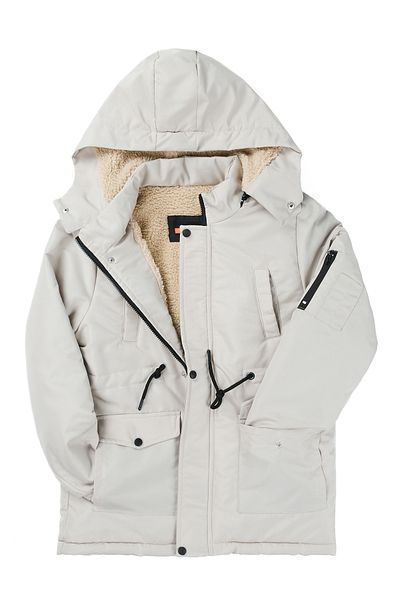 Zaziko Kids Boy's Waist Drawstring Double Pocket Lined Fleece Inside Coat 2059-Z