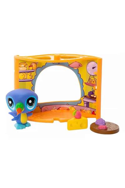 Littlest Pet Shop LPS Minişler Littlest Pet Shop Miniş Tukan Kuşu Fransız Bistrosu Figür Oyun Seti