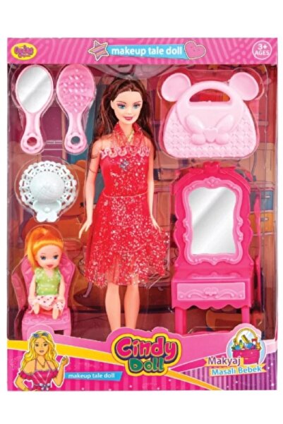 oydaş oyuncak OYDAS 02412 CINDY DOLL MAKYAJ MASALI BEBEK