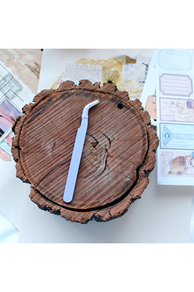 TRENDİN YOLU Eğri uçlu mor sticker cımbızı etiket bullet journal