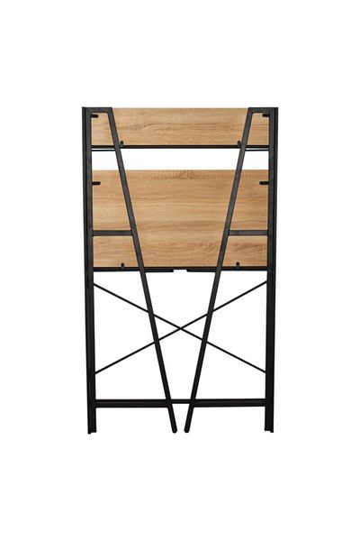 micasa High-Quality and Durable Melamine Folding Desk with Shelf