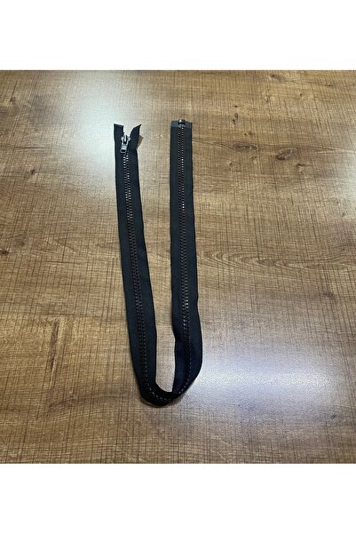 NİCE Geniş Dişli, Güçlü, 80 cm Siyah Mont Fermuarı