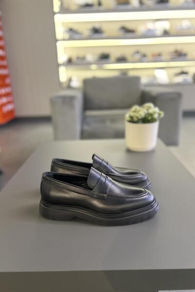 Serhat Özköroğlu Lfr-9069-1 Black Leather Roller Shoes