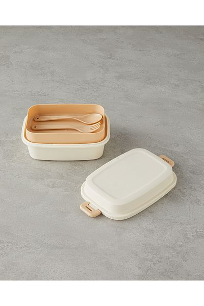 English Home Yummy Food Plastic Lunch Box Cream
