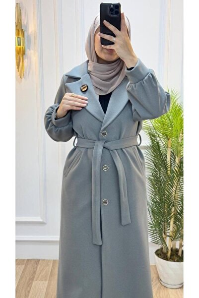 Tebrikler tekstil Χειμερινό κομψό μίντι παλτό - Κατάλληλο για καθημερινή χρήση, νέα σεζόν, άνετο μοντέλο G1866