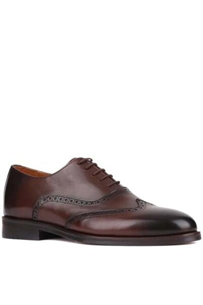 Serhat Özköroğlu LFR-P0400 Pantofi clasici cu piele șireturi, culoare cafea