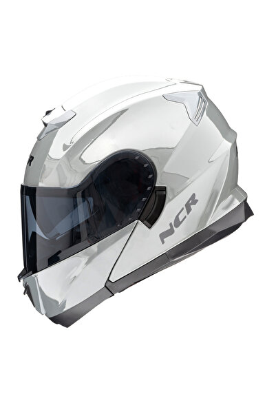 NCR Stars Çene Açılır Açık Nardo Kask Siyah Vizörlü