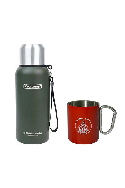 Orcamp Green Steel Thermos Cup 0.50 Lt - Red Orc-066-A1