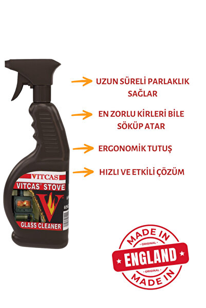 SOMINECO Şömine BBQ Soba Ocak Cam Ve Izgara Temizleyeci Spreyi 650 ml