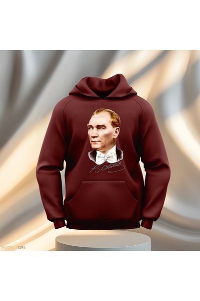 Gölge Store Суитшърт с качулка Ataturk & Signature Slimfit