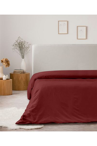 Evim 100% Cotton Akfil Duvet Cover Double 200X220 cm Dark Claret Red