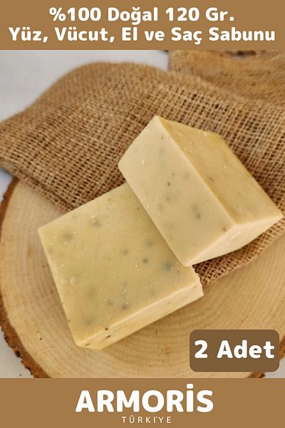 Armoris New Fragrant Hand Face Hair Body Skin Care 100% Natural Herbal Sidr Soap 120G - 2Pcs