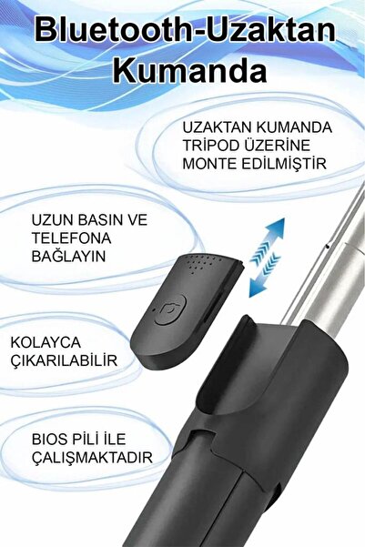 DEMPOWER Ayaklı Siyah Mini Tripod