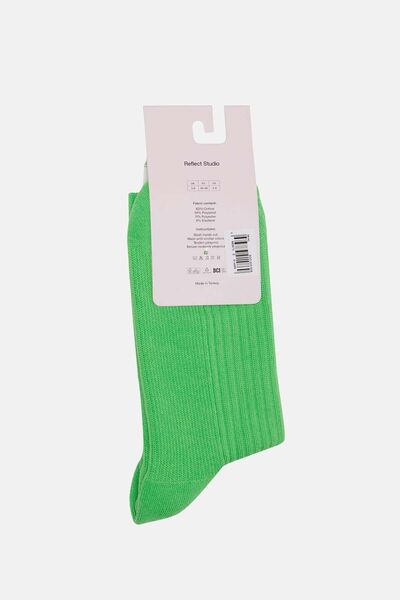 Reflect Studio Snow Owl Towel Socks - Green