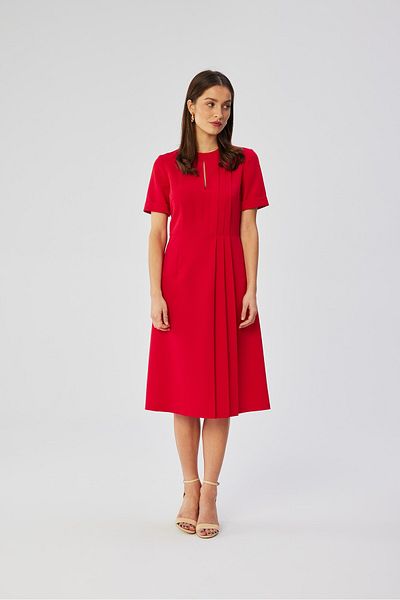 Stylove A-line dress with decorative pleats