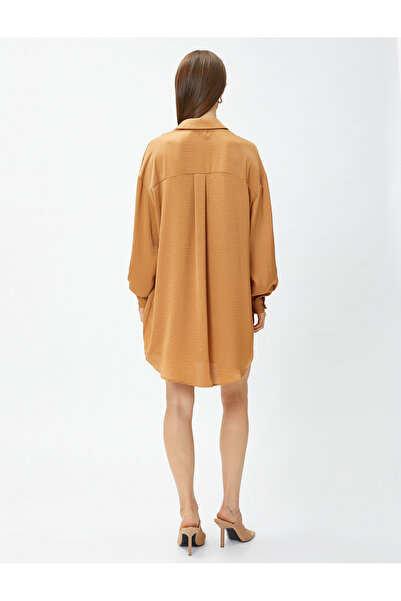 Koton Rochie cămașă Mini cu mânecă lungă