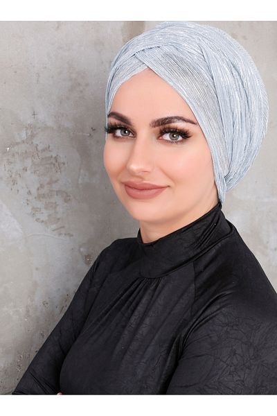 Differenza Boneta de ambalare cu sclipici albastru baby