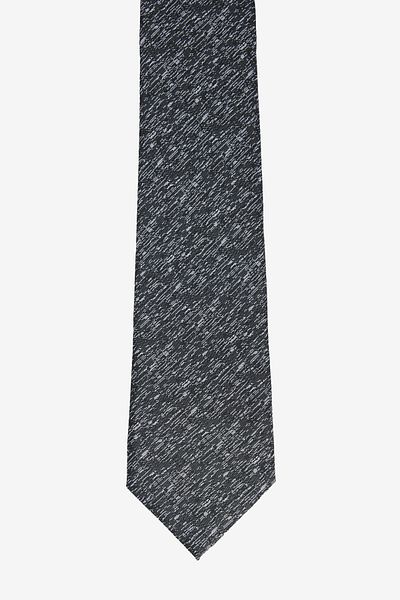 ALTINYILDIZ CLASSICS Men's Black-Grey Patterned Tie
