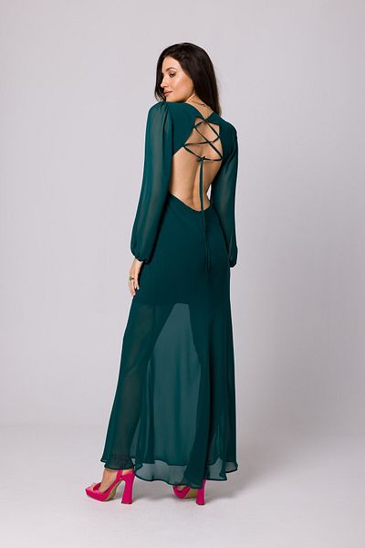 Makover Maxi floral dress with open back