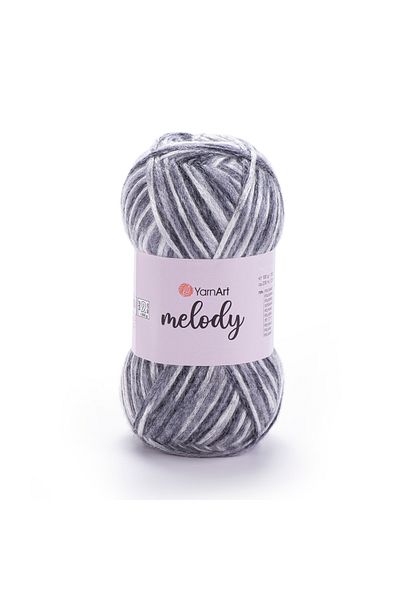 Yarnart Melody - Μαρμάρινο, Γυαλιστερό Χειροποίητο Νήμα Πλεκτομηχανής Ebruli-905
