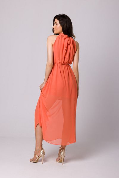 Makover Rochie din sifon cu cravata la gat
