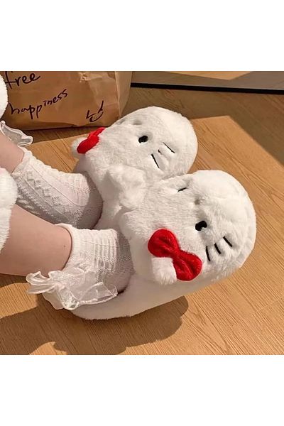 1blood Παντόφλες Hello Kitty Soft Furry βελούδινες παντόφλες