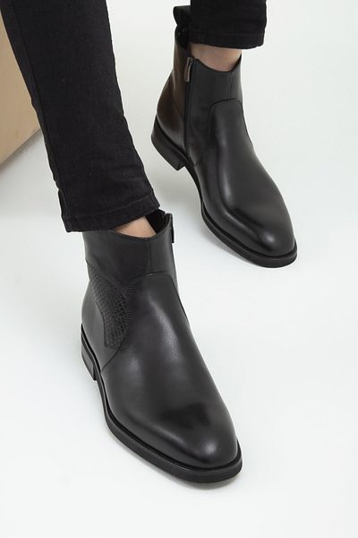 Tamer Tanca Men's Genuine Leather Chelsea Boots 183 19501 Erk Bot Sk22/23