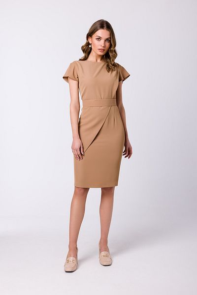 Stylove Rochie creion cu maneci scurte