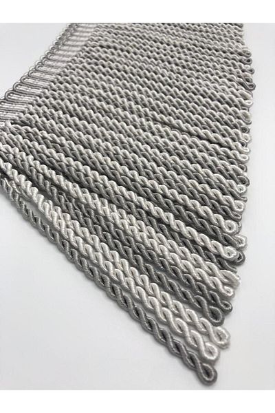 KATMERTEKS Bulyon Fringe 6 Meters Smoke-Silver Color