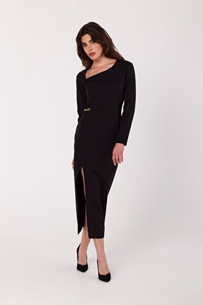 Makover Rochie cu guler asimetric