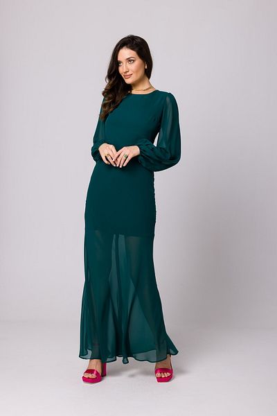 Makover Maxi floral dress with open back