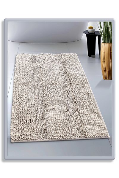 CottonCrafty Σετ πατάκι μπάνιου από βαμβακερό ταφτίνγκ, ζυμαρικά μπάνιου 60x100 εκ.