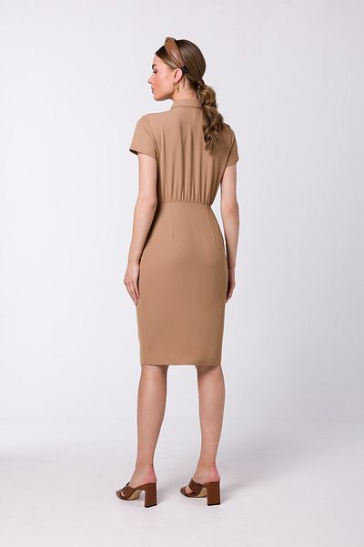 Stylove Rochie cămașă cu nasturi și guler