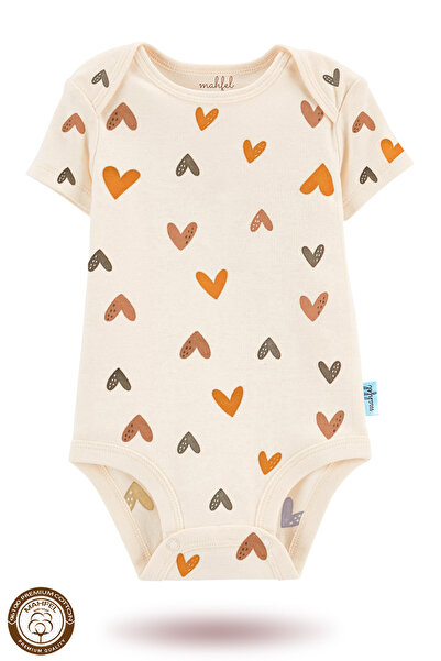 MAHFEL 2-Piece 100% Cotton Organic Printed Snap Fastener Baby Bodysuit