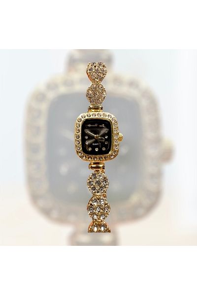 QUARTZ Women's Watch with Elevator Bracelet Cord Stone