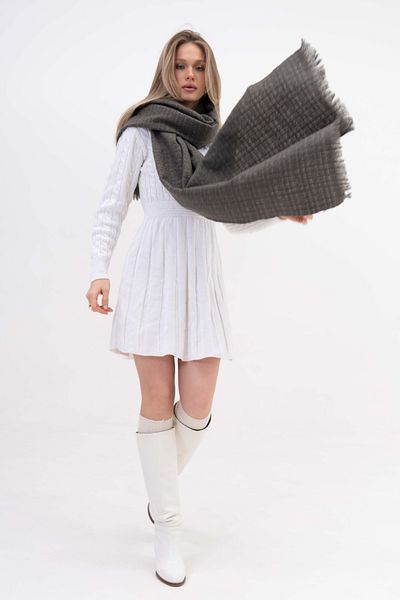 SOFT AKSESUAR Femi̇ Shiny Glitter Wool Blended Scarf
