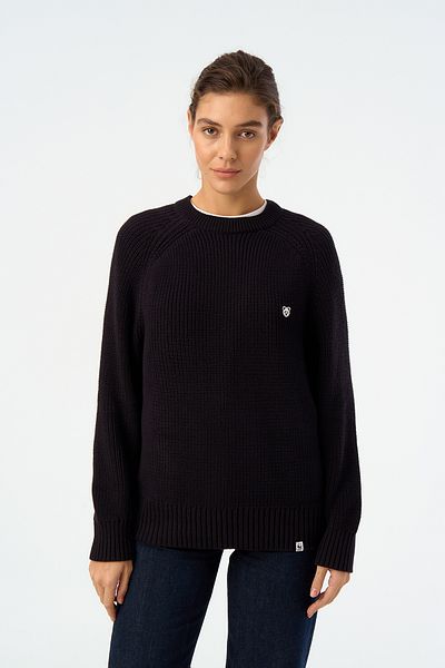 WWF Market Πλεκτό Πουλόβερ Panda Crew Neck - Μαύρο