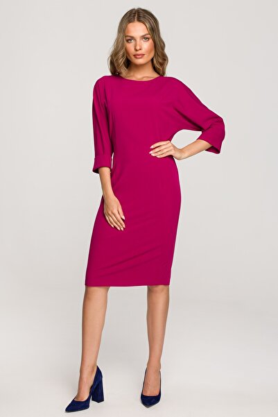 Stylove Rochie creion cu maneci kimono