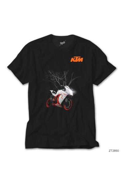 Generic Brand Tricou negru cu motor KTM