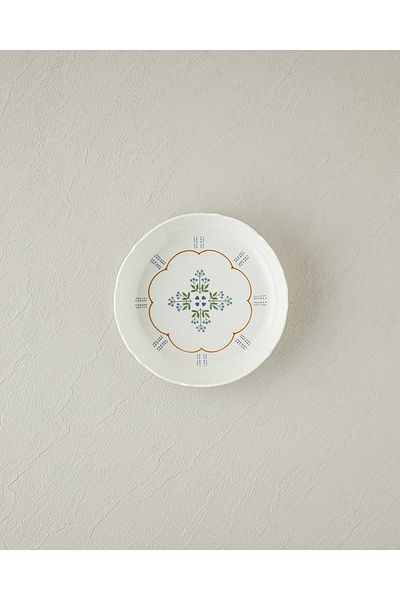 English Home Retro Paisley New Bone China Pit Plate 19 cm White - Blue