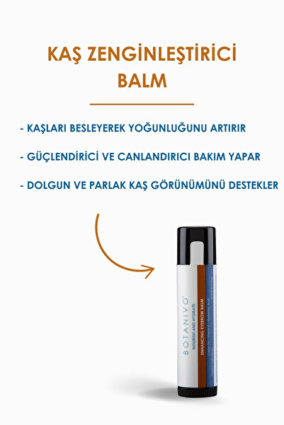 Botanivo 5ml Organic Ingredient Eyebrow Enriching and Nourishing Balm - Strong, Vibrant, Plump Eyebrows