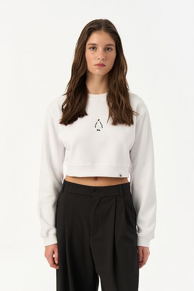 WWF Market Φούτερ Penguin Supersoft - Λευκό