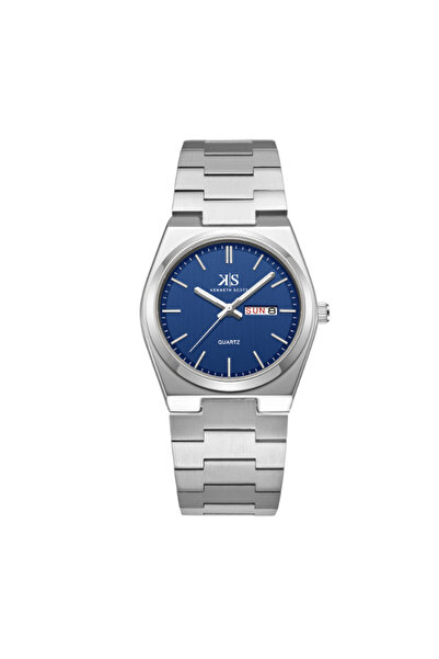 Kenneth Scott Men's Analog Blue Dial Watch - K24011-SBSN