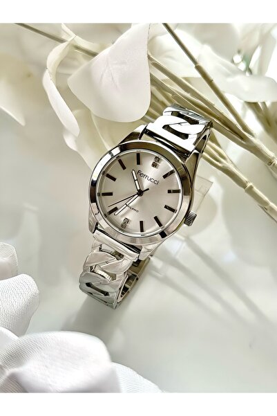 Ferrucci ساعة يد نسائية FERRUCCİ-(SILVER COLOR)