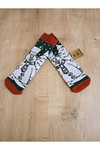 ENEFENDİ Новогодишна концепция Дълги цветни еластични чорапи Зимни новогодишни подаръци Дамски чорапи