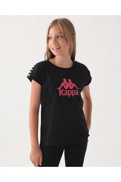 Kappa Cotton Cycling Neck Short Sleeve Girl's T-Shirt
