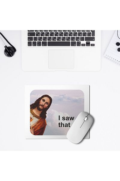 LIWOGY Printed Mousepad / I Saw That Printed Mousepad