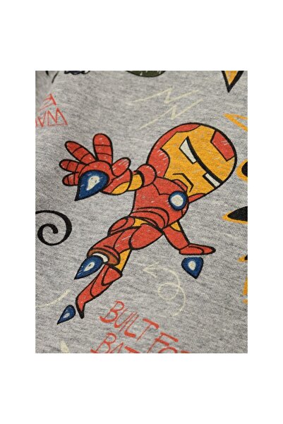 name ıt Name It Marvel Сірий-Меланж Хлопчачий Бавовняний Світшот 13221166